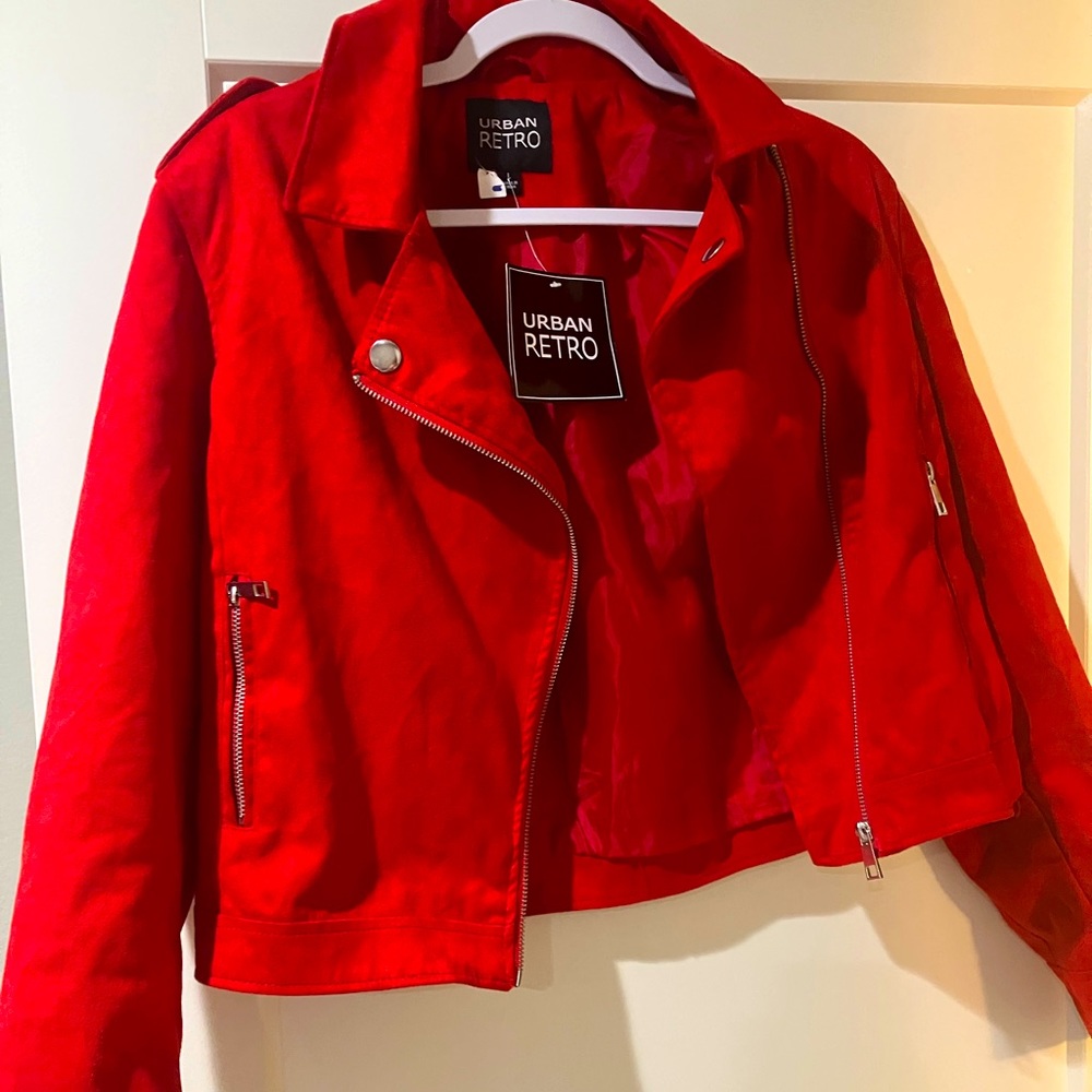 Urban Retro Womens Red Jacket